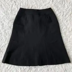 美品 美形 MIKATA フレアスカート ひざ丈 Mサイズ 黒 201