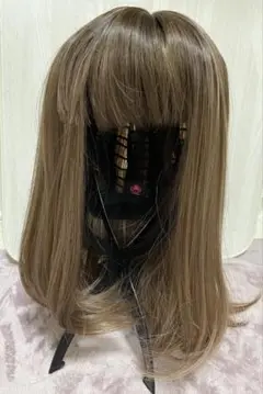 ブラウン ボブスタイルウィッグ ロング