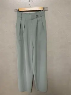 NOKCHAグリーン プリーツ スラックス