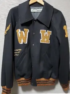 Off-White 20aw スタジャン ブルゾン ジャケット ウール パッチ