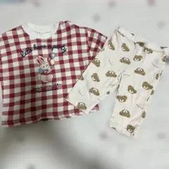 フタフタ 80 レギンス Tシャツ フタくま