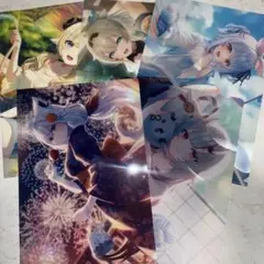 ローソン　ホロライブ　クリアファイル　5種セット