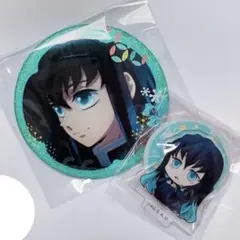 鬼滅の刃 時透無一郎 グリッター缶バッジ アクスタンプ アクリルスタンド