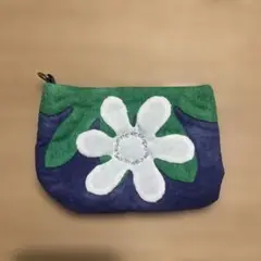 ハワイアンキルトポーチ スナップボタン付き