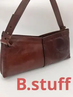 【美品✨】B.stuff 本革バッグ ブラウン