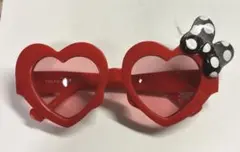 ミニーマウス ハート型サングラス