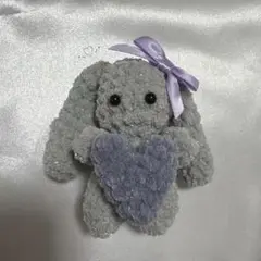 プリンセスモール あみぐるみ 垂れ耳うさぎ ハート リボン