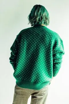 値下しました。LENO BIRD'S-EYE JACQUARD カーディガン別注