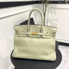 HERMES エルメス バーキン35 トリヨンクレマンス セージ