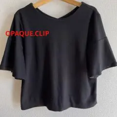 OPAQUE.CLIP ／BLACK 色カットソー　38号　 Mサイズ