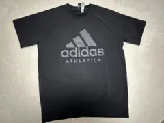 adidas メンズ　半袖　スウェット　黒　XO