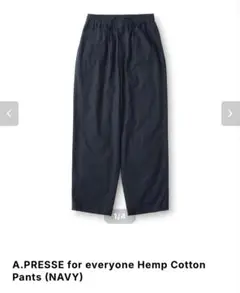 A.PRESSE for everyone Hemp Cotton Pants