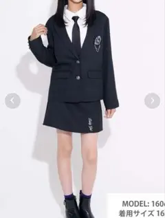 ziddy スーツセット　卒服150 美品 赤チェックスカート付き　7点セット