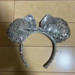 ディズニー ミッキー耳 カチューシャ シルバー