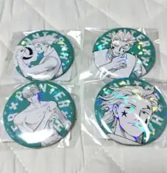 HUNTERXHUNTER　ヒソカ　オールスター缶バッジ　4個セット