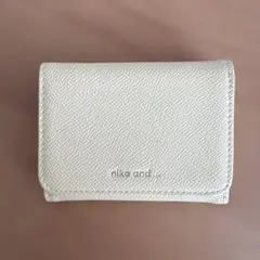 niko and 三つ折り財布 アイボリー/イエロー