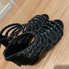 Chanelシャネル稀少チェーンサンダル