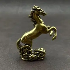 真鍮 置物 アンティーク ヴィンテージ ハンドメイド 動物 馬 午 ウマ49