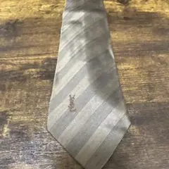 Yves Saint Laurent ブラウンストライプネクタイ