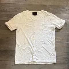 YMC Vネック　ポケットTシャツ　ホワイト