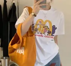 【XLサイズ】 マクドナルド　キャラクターTシャツ　マック　オーバーサイズ　②