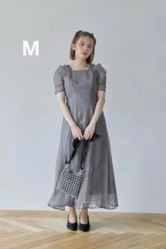 ★新品タグ付き★ドリードール　ブラックのオーガンジースパンコールドレス　結婚式