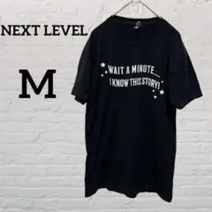 NEXT LEVEL 【Ｍ】 Tシャツ テキストプリント 黒 ブラック