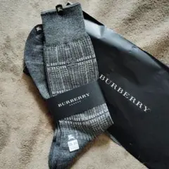 【新品】Burberry メンズ靴下25〜26cm 2足セット ビジネスソックス