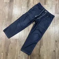 Lee　イージーベイカー クロップドパンツ　【M】　薄手　中濃青