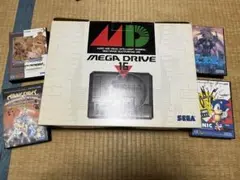 動作確認済み カセット4本付き メガドライブ本体