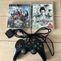 PS3 ソフト 龍が如く 2本 コントローラー FUJIWORK セット
