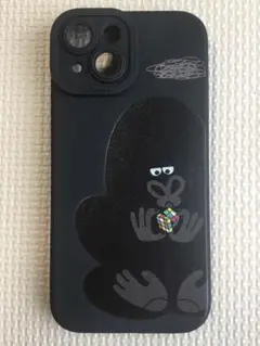 ソレイユ iPhone15 ソフトケース 衝撃吸収 ゴリラブラック【美品】
