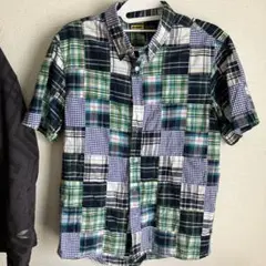 XLARGE パッチワーク半袖シャツ