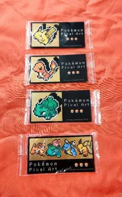 【新品】ポケモン ピクセルアート ステッカー 4枚セット