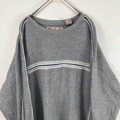 USA古着 00s point zero 短丈 肉厚ロンT グレー