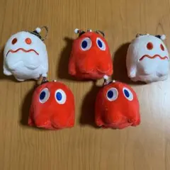パックマン ゴースト ぬいぐるみ マスコット 5点まとめ