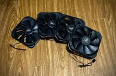 PCCooler K4-BK 130mm ケースファン 4個セット（ほぼ未使用）