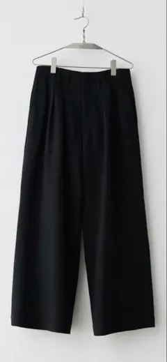 MSLIGHT FLARE DOUBLE CLOTH BAGGY SLACKS