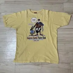 キャプテンサンタ　バックプリントラグランTシャツ　イエロー