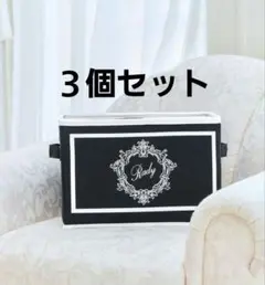 rady　ホテルシリーズ収納ボックス　ブラック　3個セット