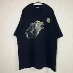 All Sport アニマルプリントTシャツ US製 シングルステッチ オオカミ
