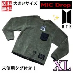 防弾少年団(BTS) - BTS  ボアトレーナー  【MIC DROP】 黒  Mサイズ BTS ボアトレーナー 黒 Mサイズ（防弾少年団(BTS) - BTS ボア