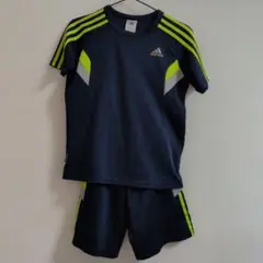 adidas ジャージ上下セット ネイビー/蛍光イエロー