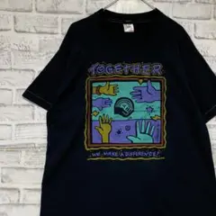 USA製90sヴィンテージTシャツ！シングルステッチ　ブラック半袖古着L716