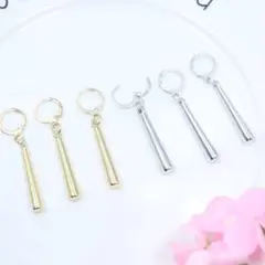 【大人気】ONE ピアス ゾロ風 シルバー コスプレ ユニセックス PIECE