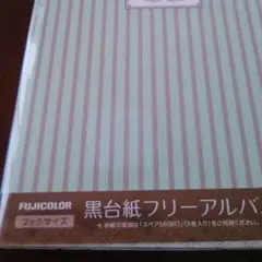 FUJICOLOR アルバム ストライプ グリーン [ ブラック台紙 ]