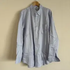 【美品】UNIQLO ボタンダウンシャツ ブルー サイズL メンズ