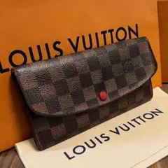 ★正規品★ルイヴィトン 財布 ポルトフォイユ エミリー ダミエ ルージュ