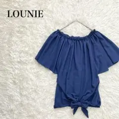 ルーニィ 半袖 フリルカットソー　リボン ブラウス