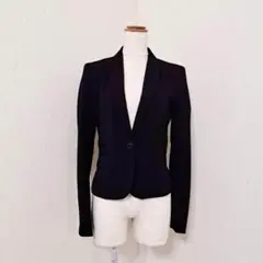 H&M【US2】テーラードジャケット シングル ブラック フォーマル シンプル